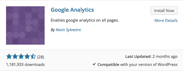 Google Analytics Plug-In